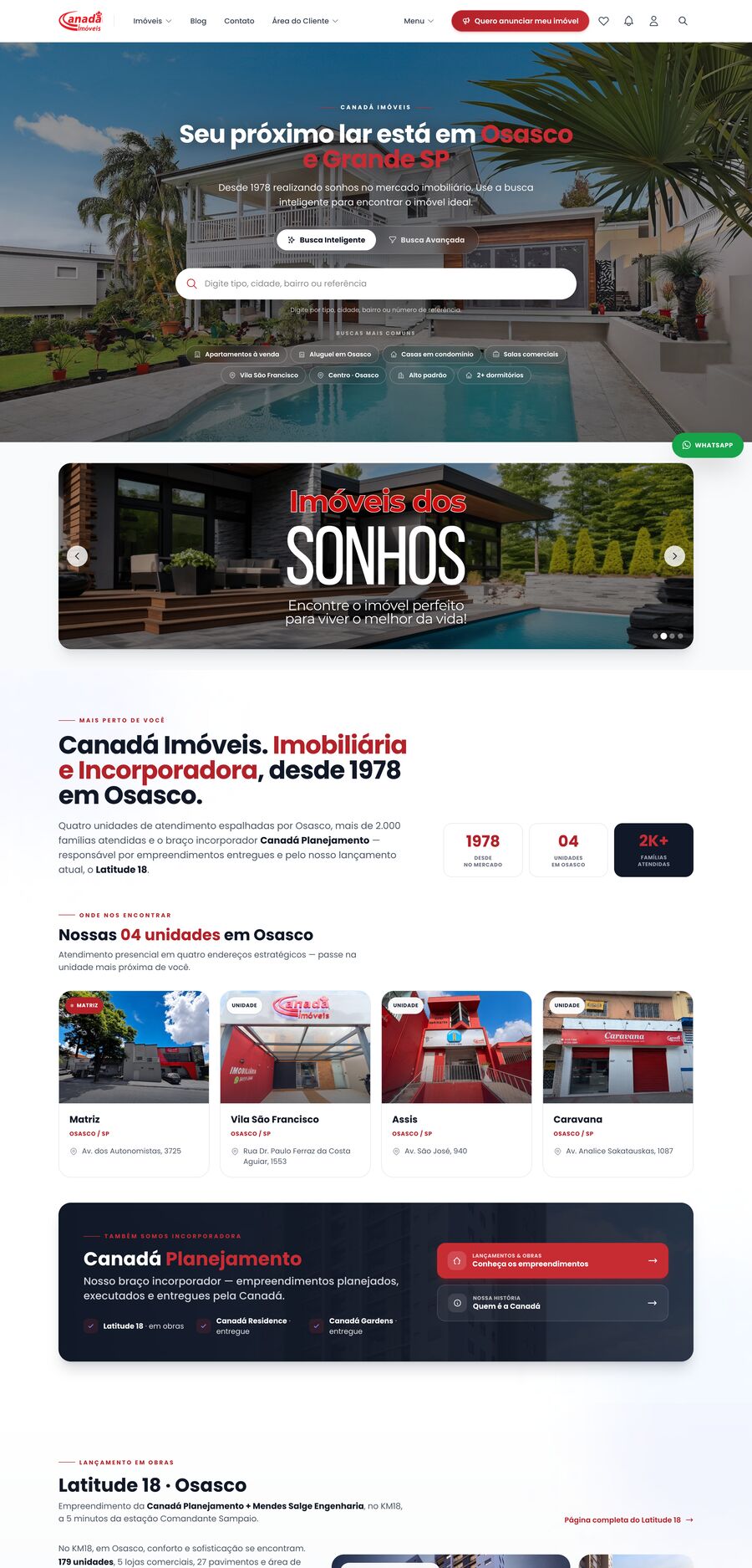 Página do Canadá Imóveis