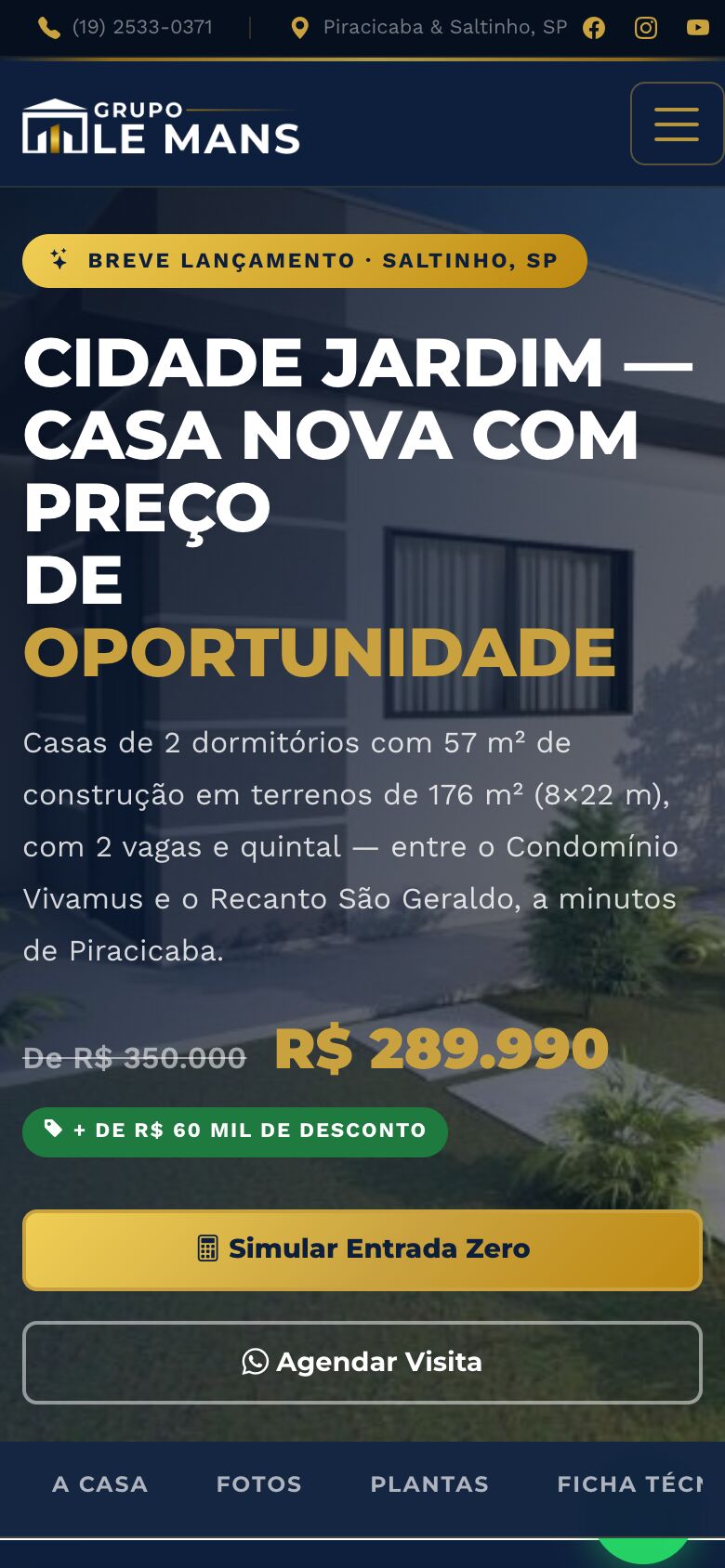 Cidade Jardim no celular