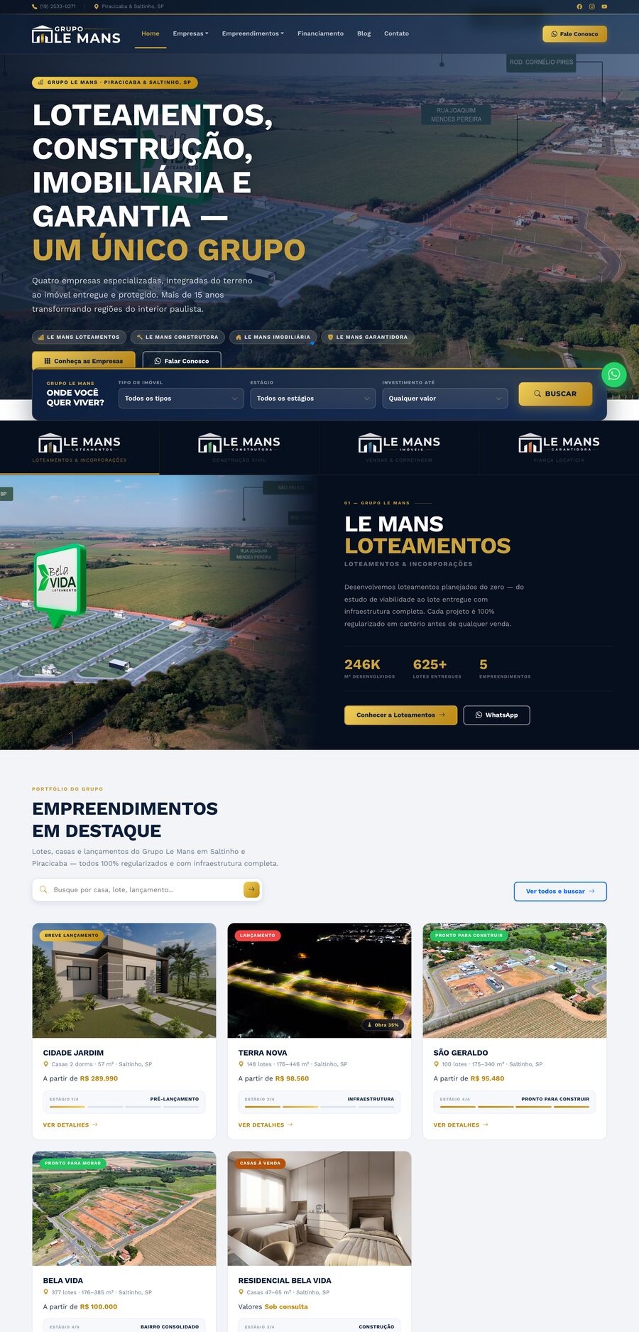 Página do Grupo Le Mans